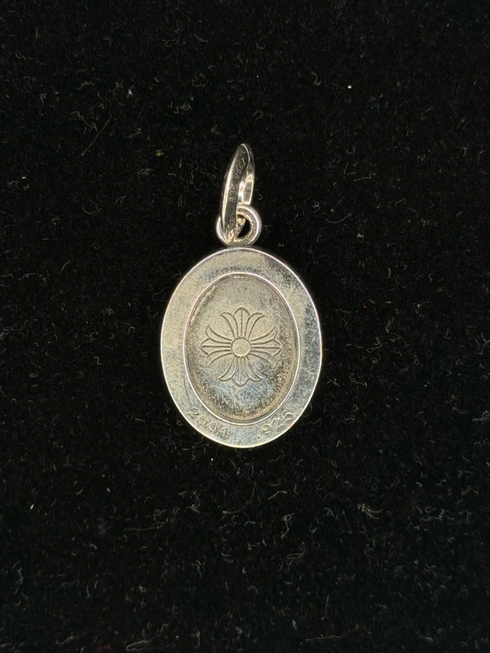 Chrome Hearts Floral Dagger Knife Oval Tag Unisex Pendant